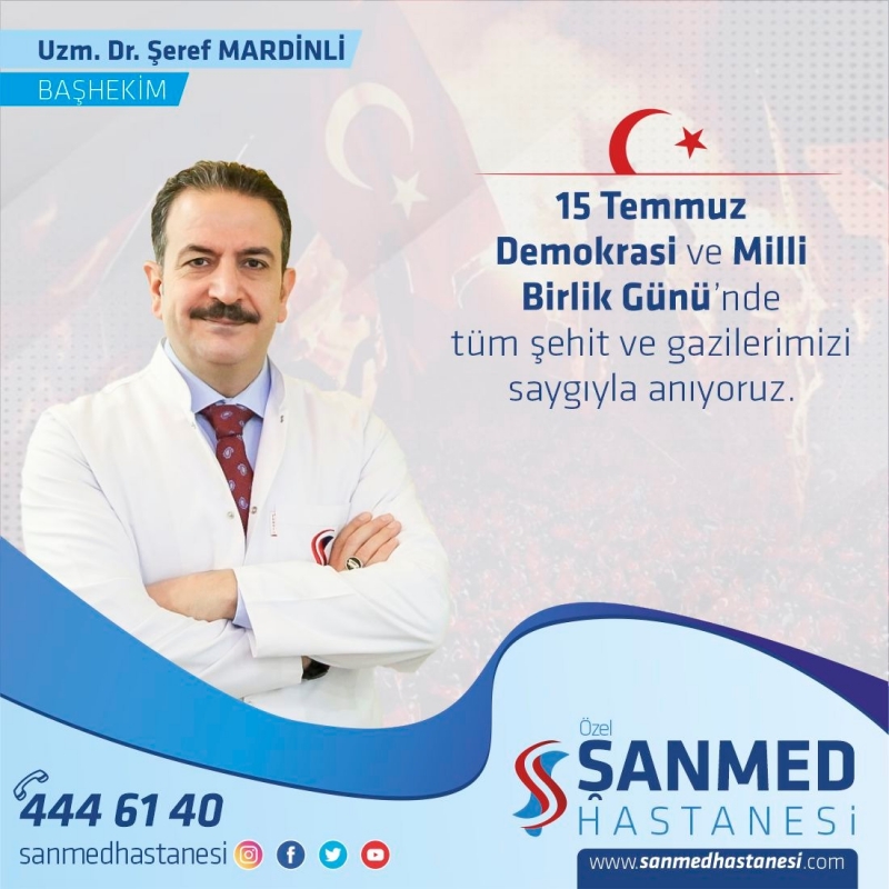 15 Temmuz Şehitleri Anma Demokrasi ve Milli Birlik Günü nedeniyle bir mesaj yayınlayan 