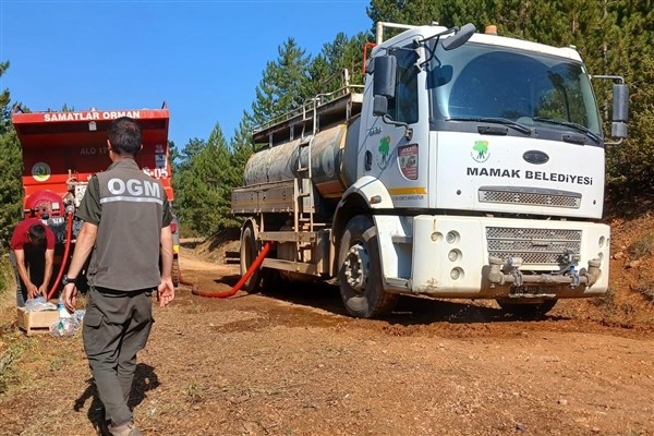 Mamak Belediyesi, Çankırı'daki yangın söndürme çalışmalarına destek verdi