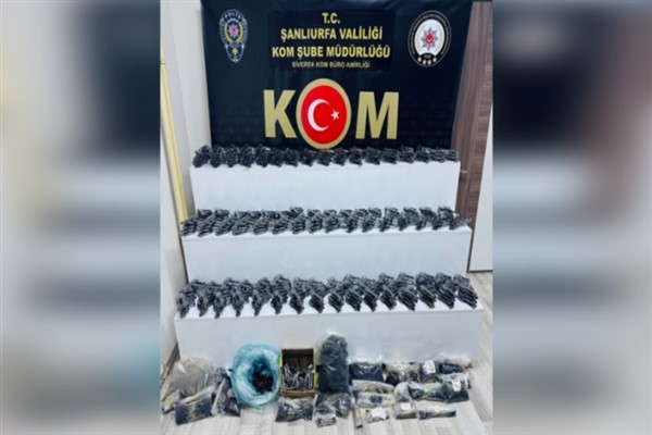 Şanlıurfa'da binlerce silah parçası ele geçirildi