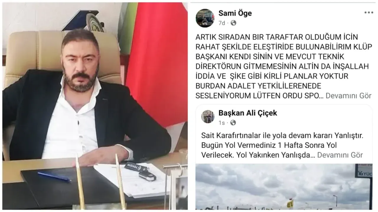 Sami Öğe’den Şanlıurfaspor maçı hakkında bomba Şike İddiası !