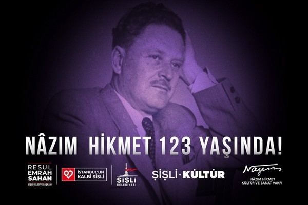 Nazım Hikmet Ran, 123. doğum gününde Şişli'de anılacak