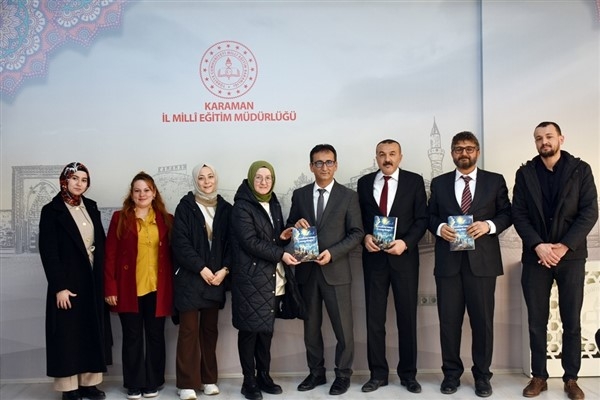 Dr. Sadık Ahmet İlkokulu heyetinden Karaman İl Milli Eğitim Müdürü Çalışkan'a ziyaret