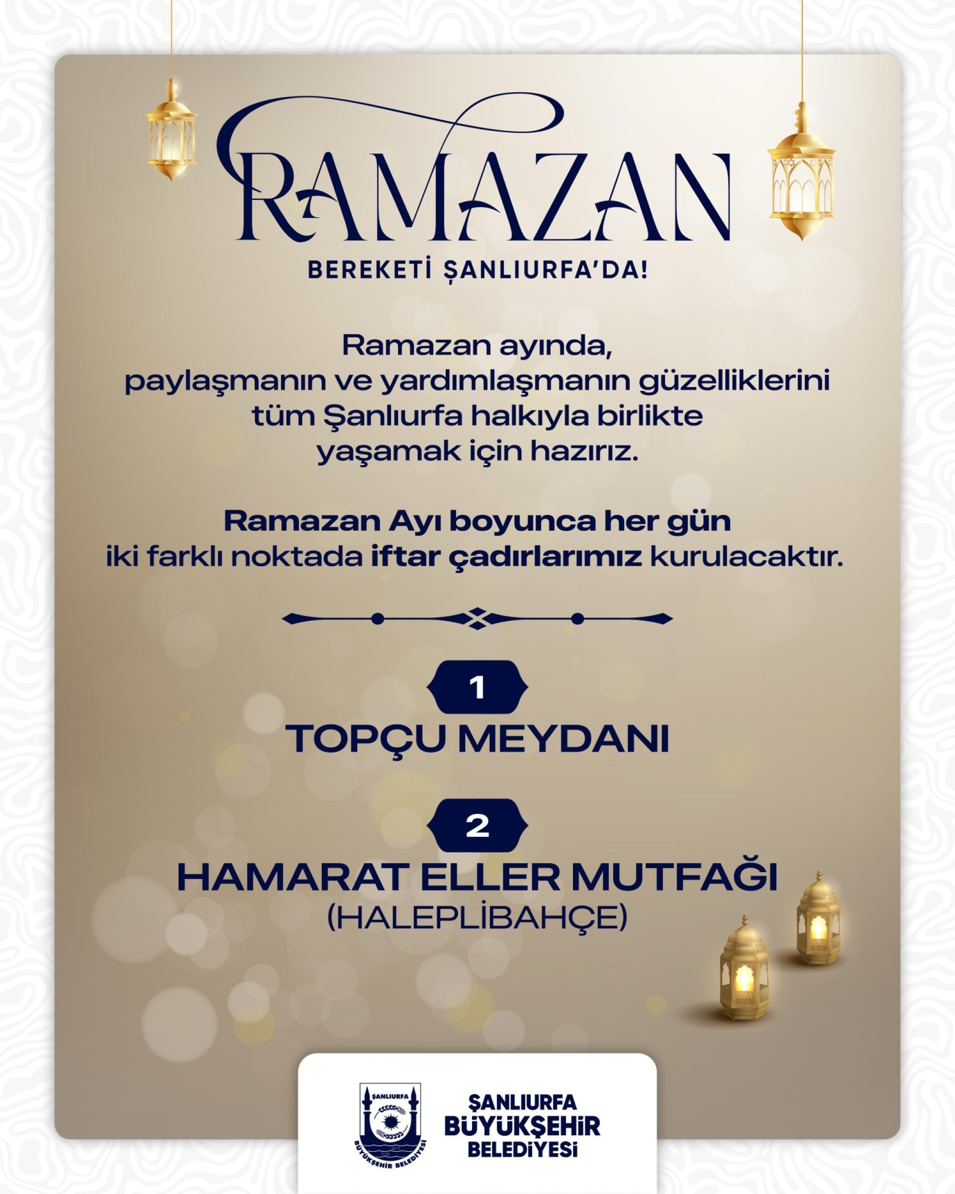 HABER BAŞLIĞI : BÜYÜKŞEHİR BELEDİYESİ, RAMAZAN BOYUNCA İHTİYAÇ SAHİPLERİNİN YANINDA OLACAK