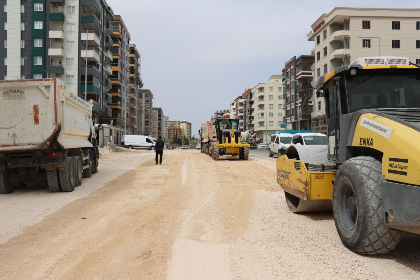 FEVZİ ÇAKMAK BULVARI’NDA ASFALT SERİMİ İÇİN HAZIRLIKLAR BAŞLADI