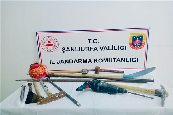 Ceylanpınar'da izinsiz kazı yaptığı belirlenen 3 şüpheli yakalandı