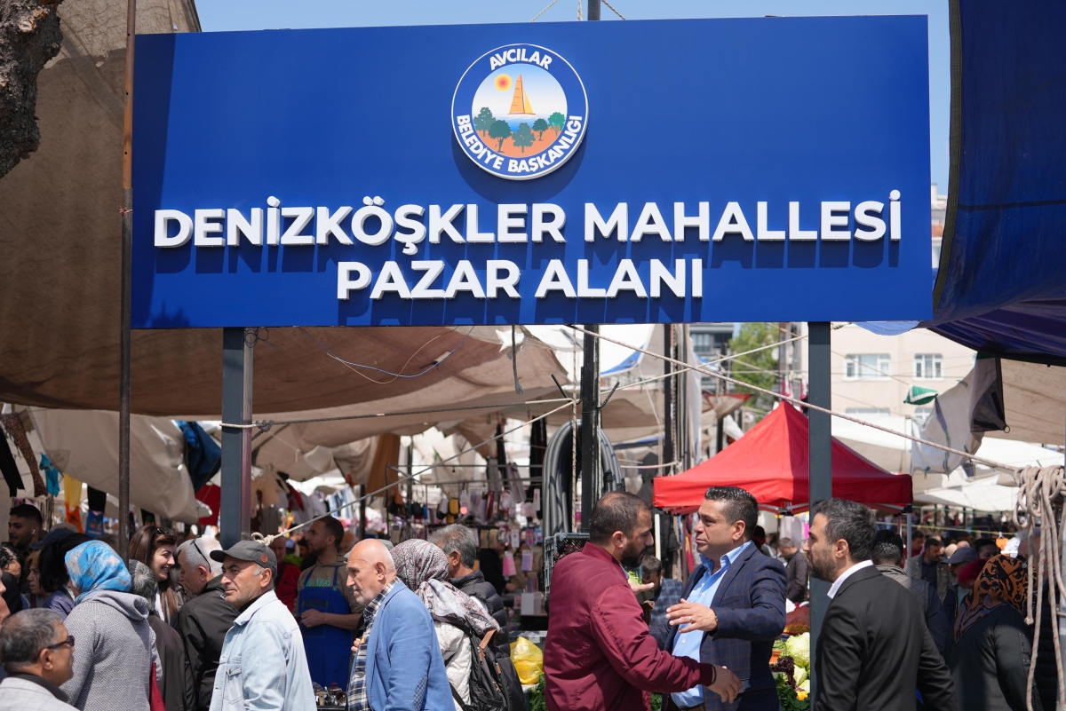Avcılar'da Pazar Pazarı yeni yerinde hizmete açıldı