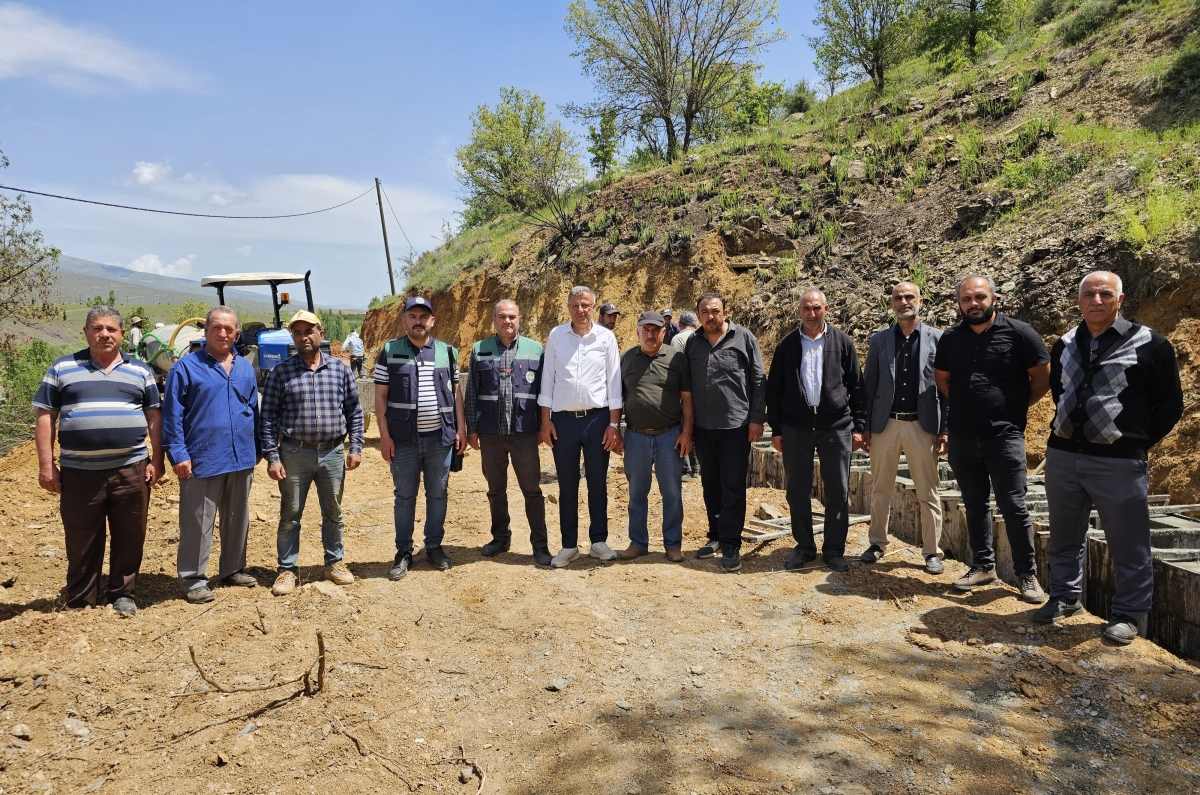 Malatya Büyükşehir Belediyesi'nden Taşmış Mahallesi’ne sulama kanalı