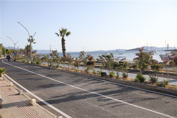 Muğla Büyükşehir Belediyesi, Turgutreis’teki yol çalışmasını tamamladı