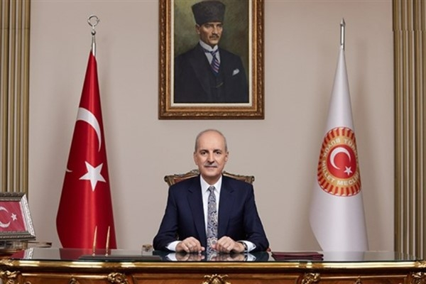 TBMM Başkanı Kurtulmuş'tan Yeni Yol Partisi grubuna ziyaret