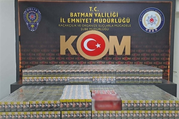 Batman’da 4 bin 600 paket kaçak sigara ele geçirildi