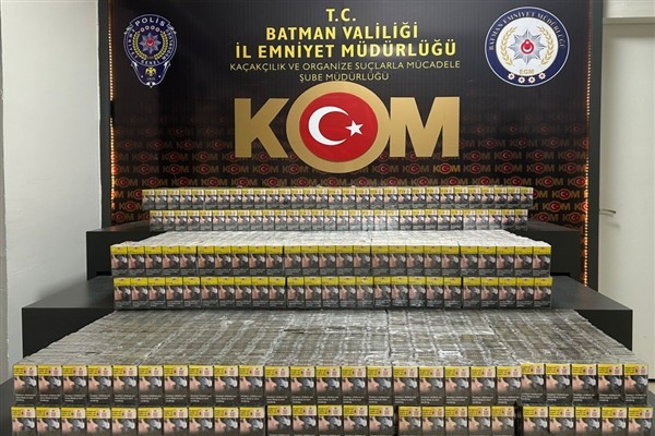 Batman’da 5 bin 240 paket kaçak sigara ele geçirildi