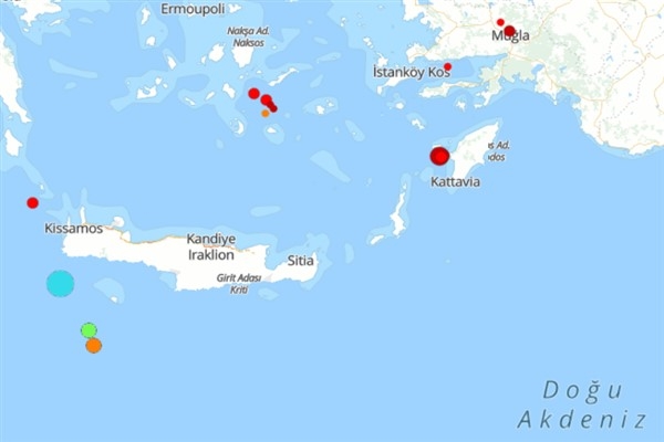 Akdeniz'de deprem
