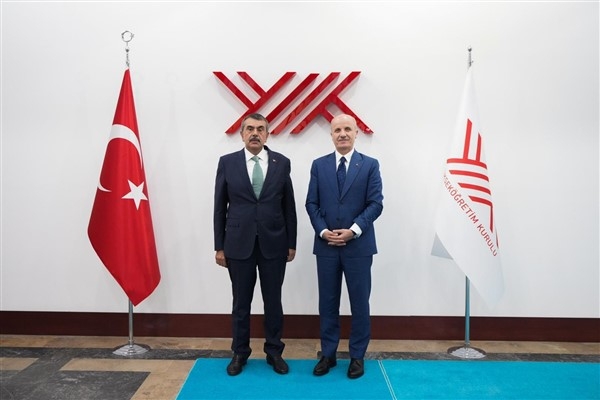 Bakan Tekin'den YÖK Başkanı Özvar’a ziyaret