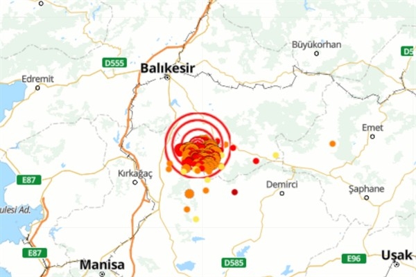Balıkesir’de 4.4 büyüklüğünde deprem