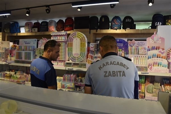 Karacabey Belediyesi Zabıta ekiplerinden okul öncesi kırtasiye denetimi
