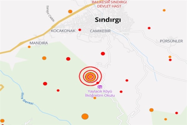 Balıkesir'de deprem