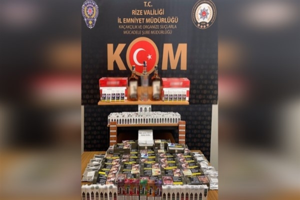 Rize'de kaçakçılık operasyonu kapsamında 7 kişi yakalandı