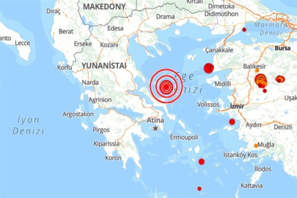 Yunanistan'da deprem