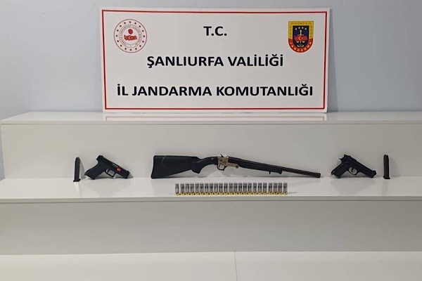 Şanlıurfa’da ruhsatsız silah operasyonu