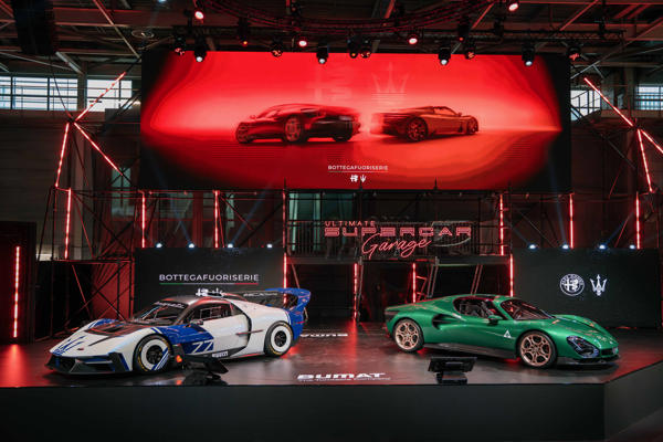 Alfa Romeo ve Maserati, Ultimate Supercar Garage’da BOTTEGAFUORISERIE seçkisini sergiledi
