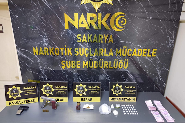Sakarya'da uyuşturucu operasyonu düzenlendi