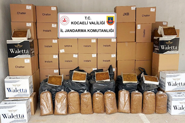 Kocaeli’de kaçak sigara ve tütün operasyonu