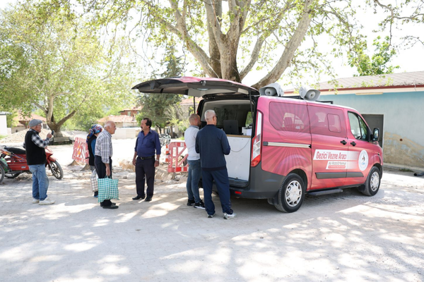 Pamukkale'de gezici vezne hizmeti 31 mahallede sürüyor