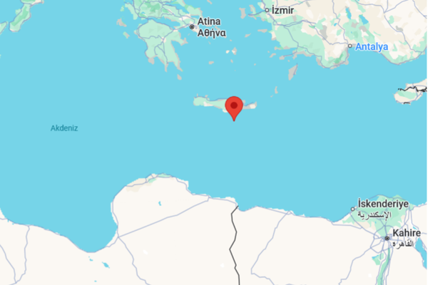 Akdeniz'de deprem