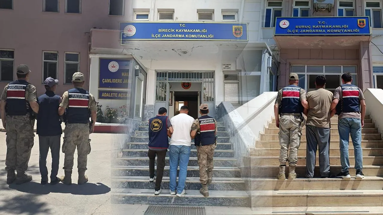 Şanlıurfa İl Jandarma Komutanlığı tarafından Haliliye, Birecik ve Suruç’ta operasyon: Firariler yakalandı