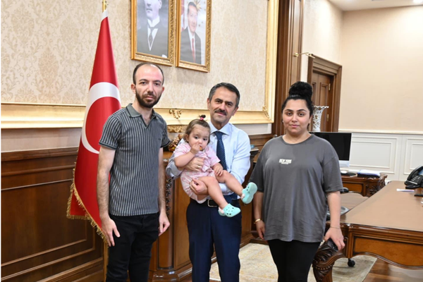 Gazi Zeki Didinmez, Vali Aktaş'ı ziyaret etti