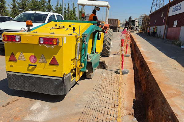 Kepez'de doğalgaz altyapı alanlarında toz oluşumuna karşı yeni sistem devreye alındı