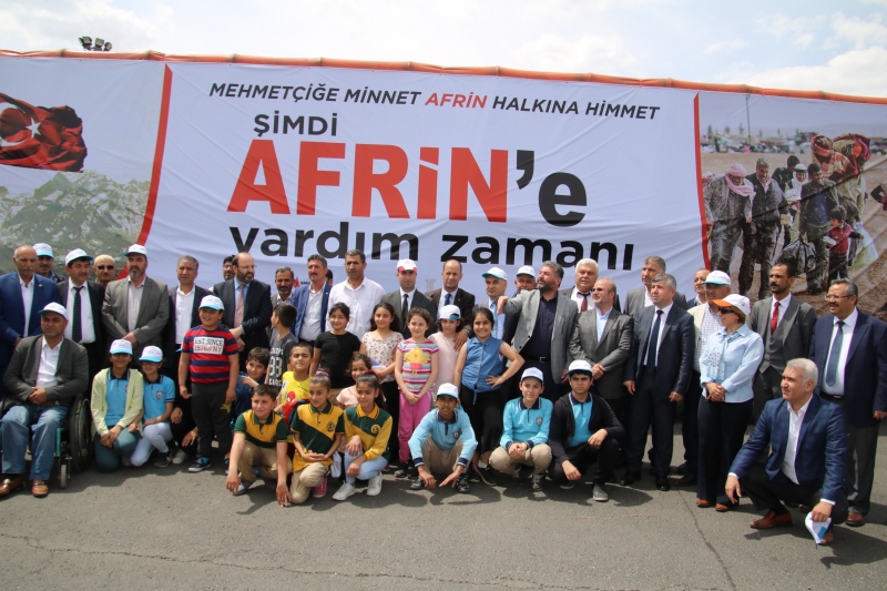 18 İNSANİ YARDIM TIR'I AFRİN'E UĞURLANDI