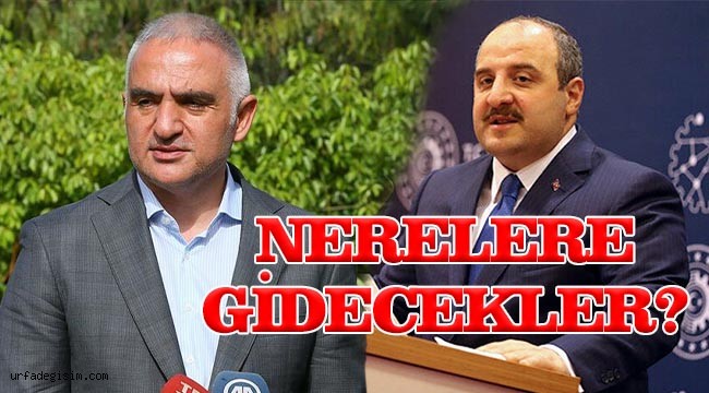 2 Bakan Urfa'ya geliyor!