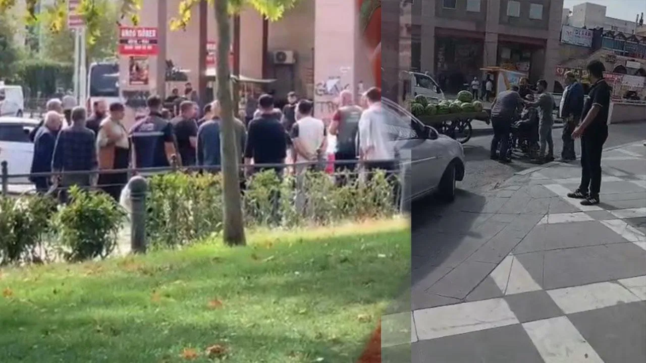Engelli bireyle sürücü arasında gerginlik!