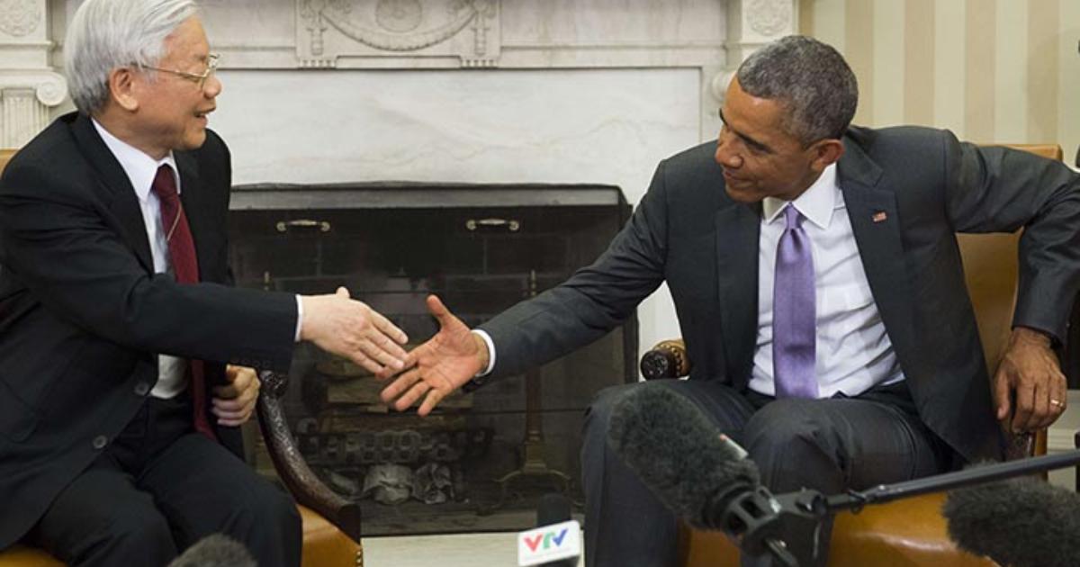 ABD Başkanı Obama, Vietnam Solcu Partisi Yaygın Sekreteri birlikte görüştü