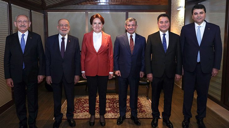 6 muhalefet partisi lideri bir arada! Tarihi zirveden ilk görüntüler