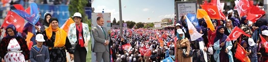 AK PARTİ MİTİNGİNİ “GÜLPINAR” KURTARDI