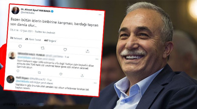AK Parti Şanlıurfa Milletvekili Fakıbaba, düşündüren paylaşım!