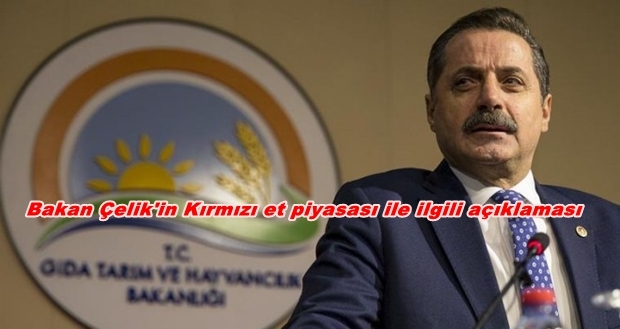 Bakan Çelik'in Kırmızı et piyasası ile ilgili açıklaması‏
