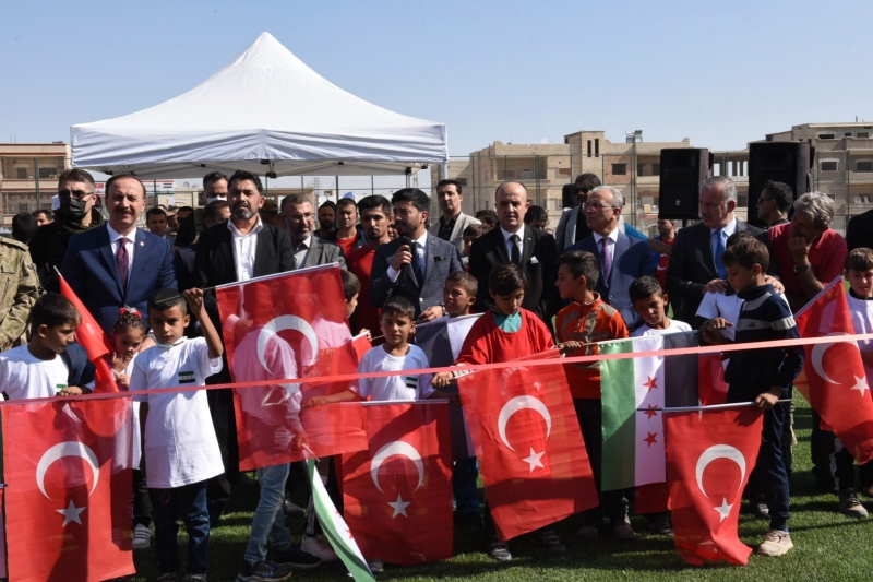 Barış Pınarı Bölgesindeki Spor Tesisleri Hizmete Açıldı