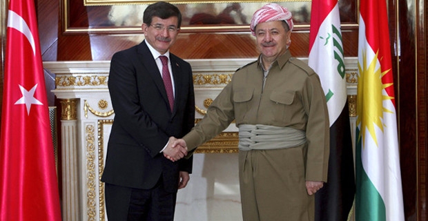 Başbakan Ahmet  Davutoğlu, Barzani'ye Bilgi Verdi