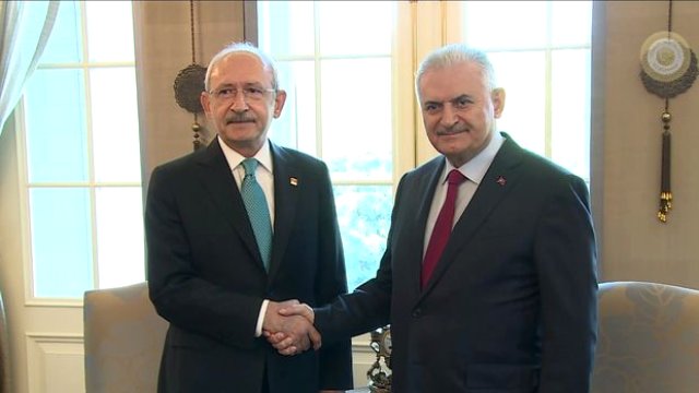 Başbakan Yıldırım ve Kılıçdaroğlu'dan Ortak Basın Toplantısı