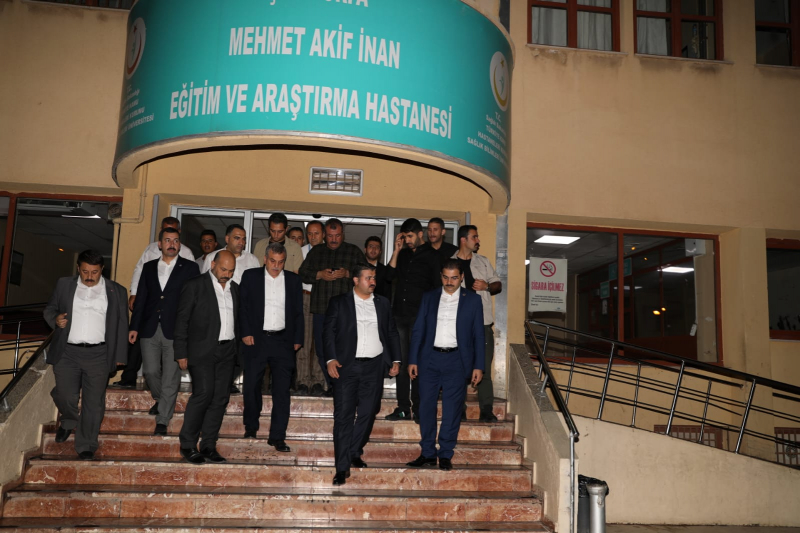 BAŞKAN BEYAZGÜL, YARALILARI ZİYARET ETTİ