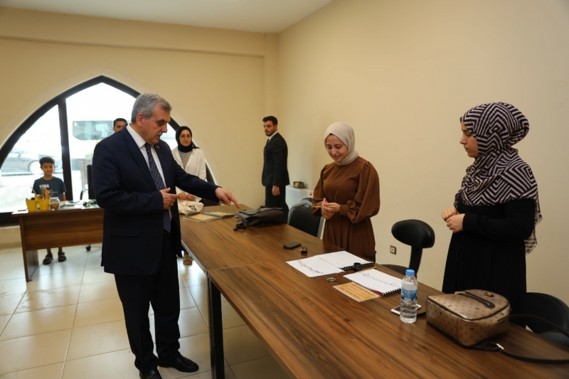 BAŞKAN BEYAZGÜL’DEN BAYAN KURSİYERLERE ZİYARET
