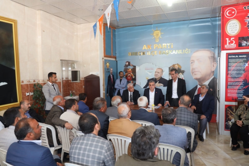 BAŞKAN BEYAZGÜL’DEN SURUÇ VE BİRECİK İLÇESİNE ZİYARET