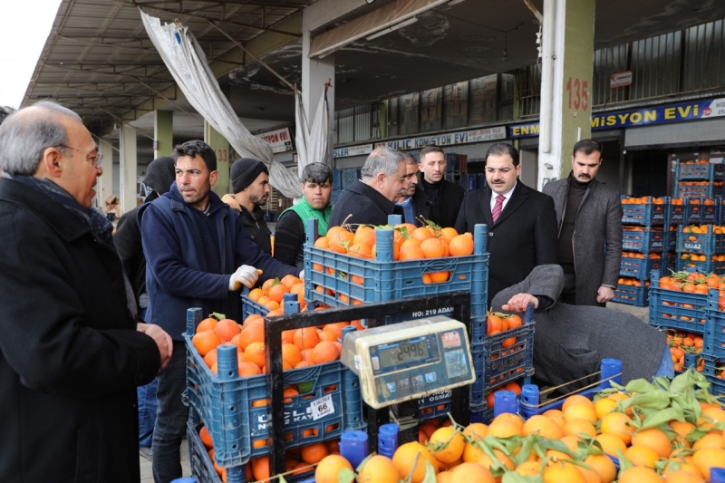BAŞKAN CANPOLAT HAL PAZARI ESNAFI İLE BİR ARAYA GELDİ