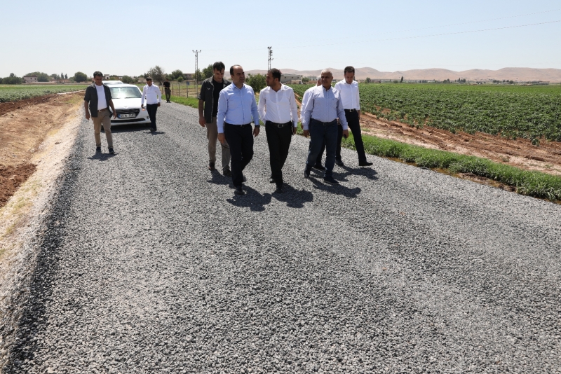 BAŞKAN ÇİFTÇİ, AKÇAKALE KIRSALINDAKİ ÇALIŞMALARI İNCELEDİ
