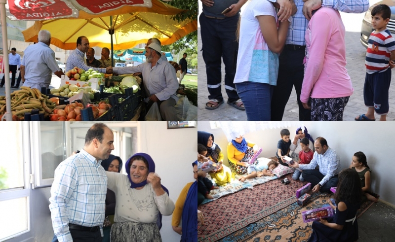 BAŞKAN ÇİFTÇİ, BAYRAM ÖNCESİ VATANDAŞLARI EVLERİNDE ZİYARET ETTİ