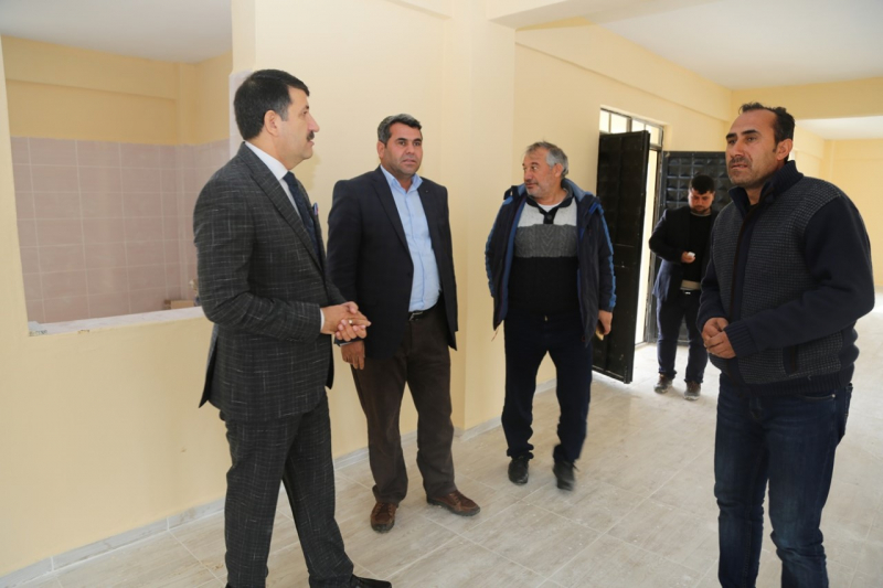 BAŞKAN EKİNCİ ASYA MAHALLESİNDE YAPILAN ÇALIŞMALARI İNCELEDİ