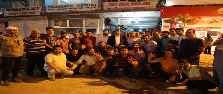 BAŞKAN EKİNCİ VİRANŞEHİR’DE DEMOKRASİ NÖBETİNDE